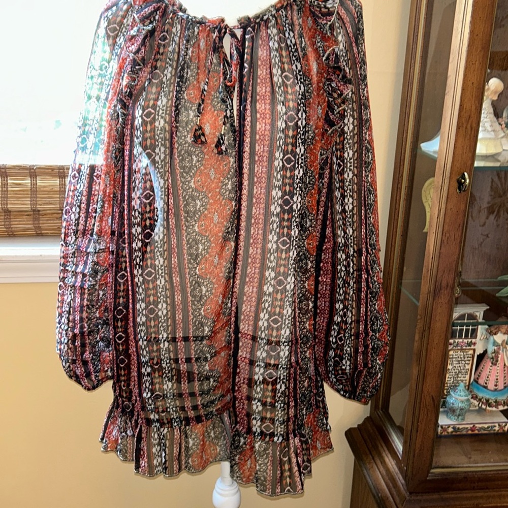 Lucky Brand Los Angeles Blouse XL  NWOT